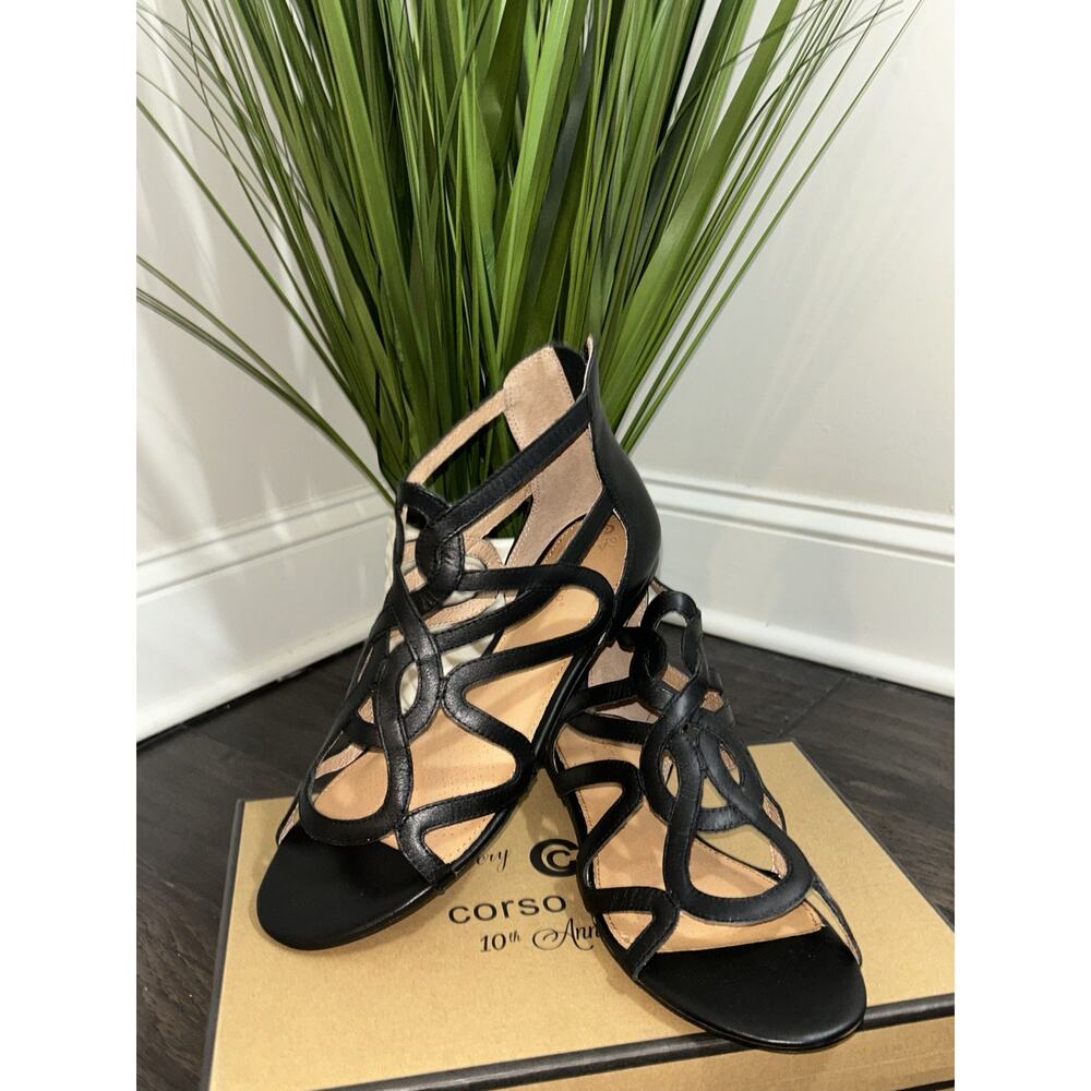 Corso Como Women's Surrey Sandal Black Brushed 8.5 - Picture 3 of 13
